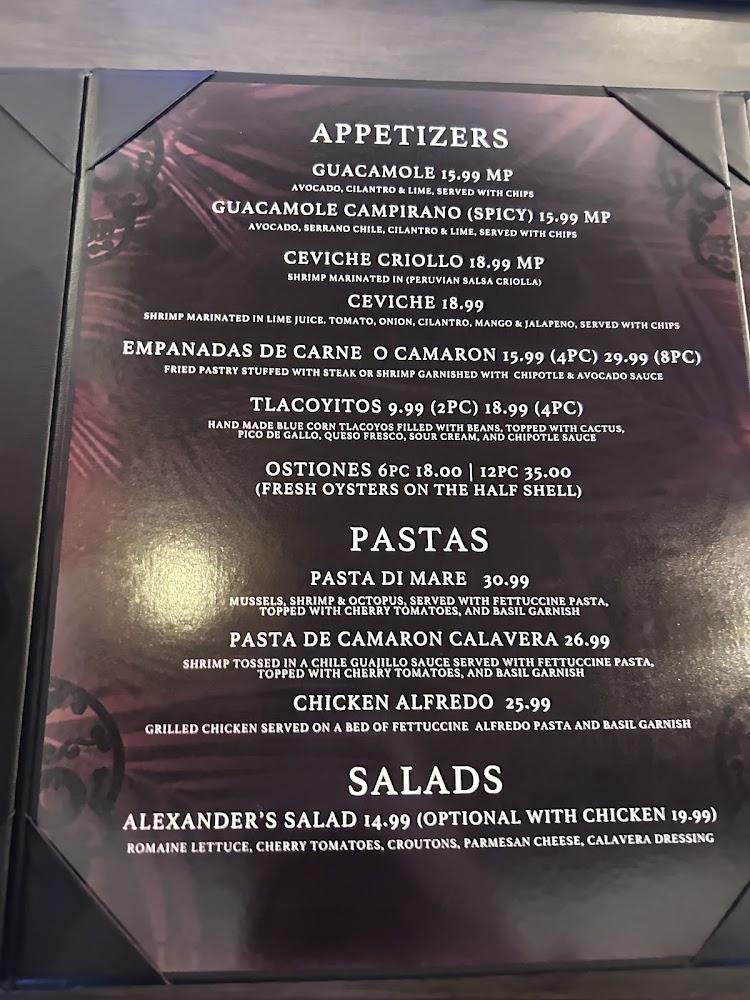 Hacienda Calavera Schaumburg Menu image 1