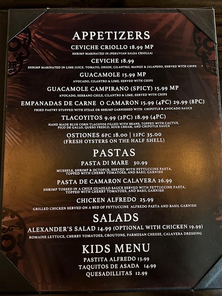 Hacienda Calavera Schaumburg Menu image 2